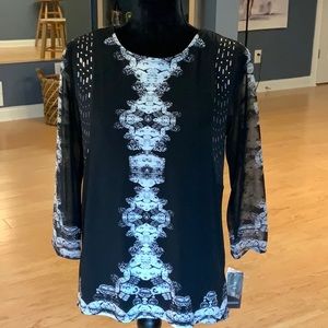 NEW Style & Co Embellished Jersey Knit Tunic